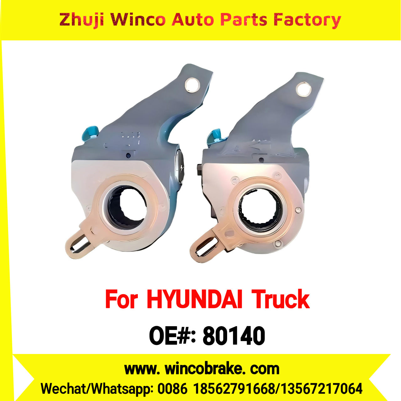 Winco OEM 80140 Automatic Slack Adjuster for Korean New Power Truck, Global, Aero Space, Aero Queen, Trago, Mega Truck, KAP0350