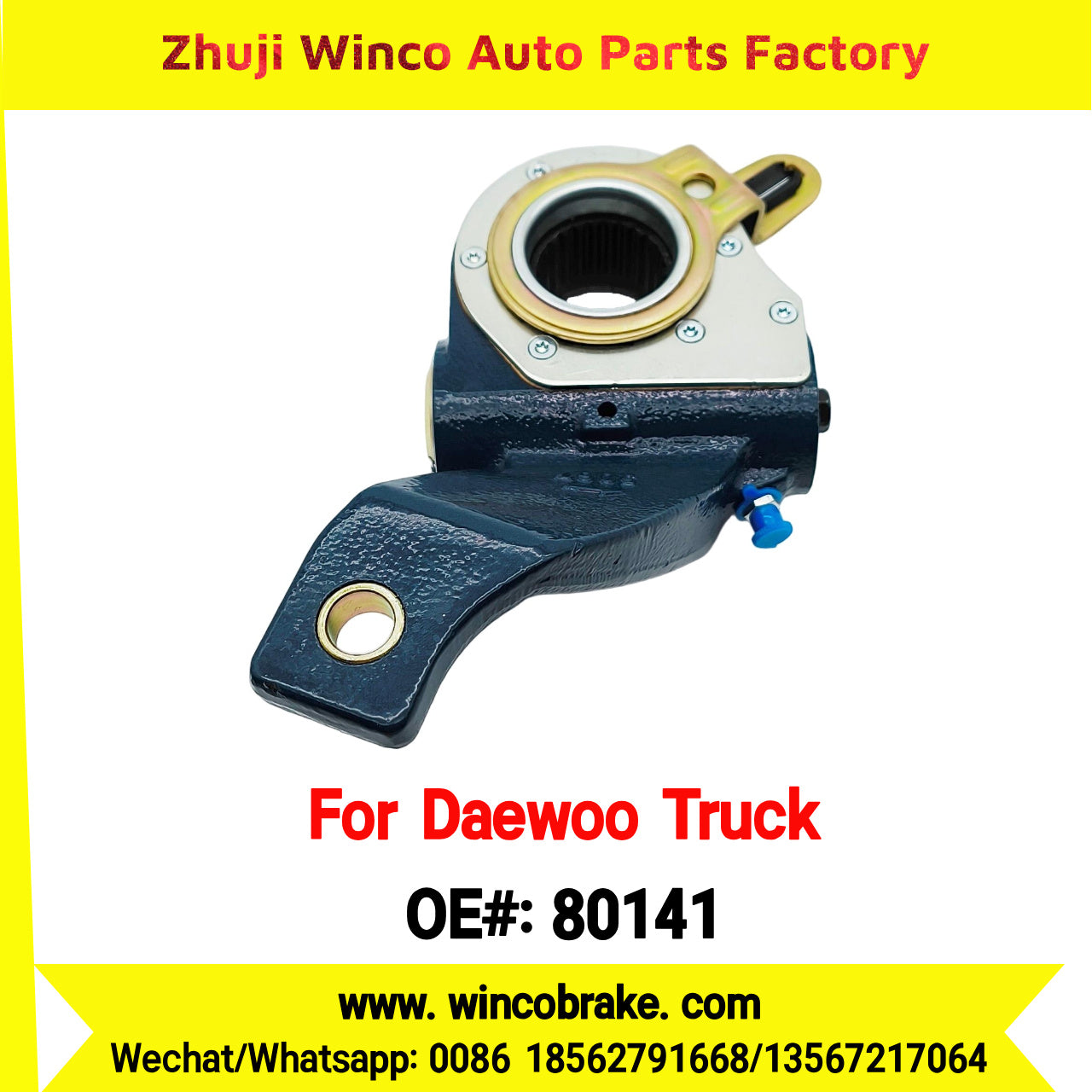Winco OEM 80141 Automatic Slack Adjuster Suit to Daewoo Truck Parts South Korea Southeast Asia Market Replace OEM 582508C800