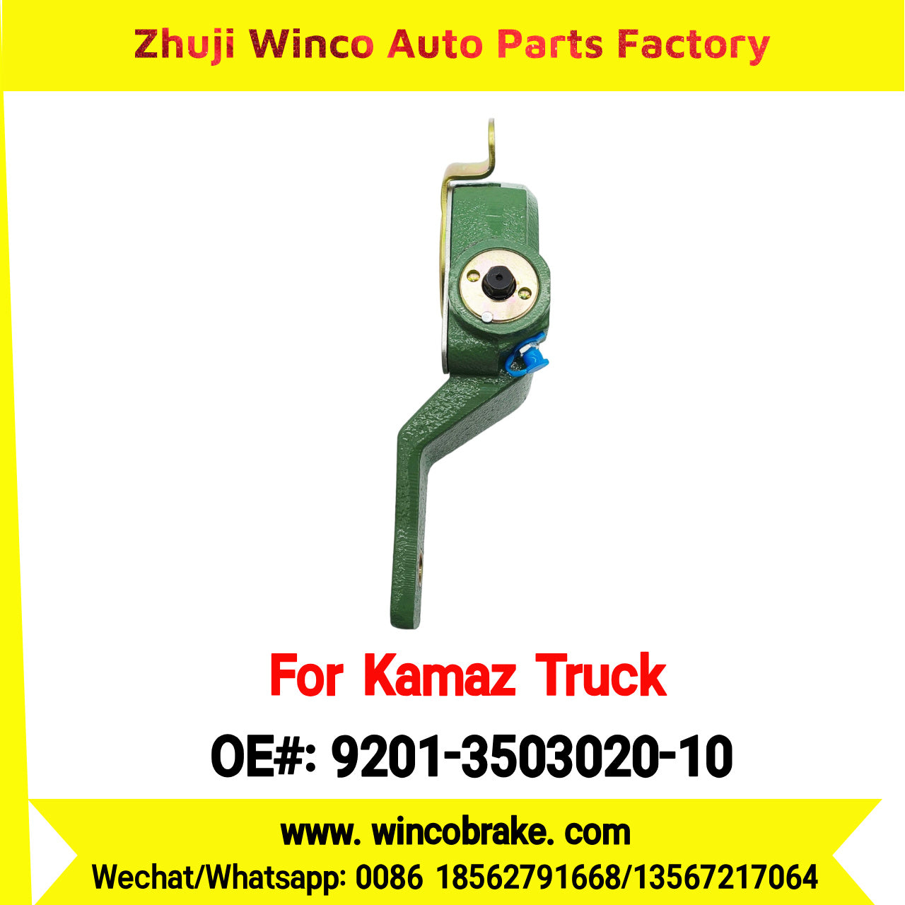 Winco OEM 9201-3503020-10 Automatic Slack Adjuster for RH 10 Teeth KAMAZ Truck to Replace HALDEX 79258 Russian Heavy Duty
