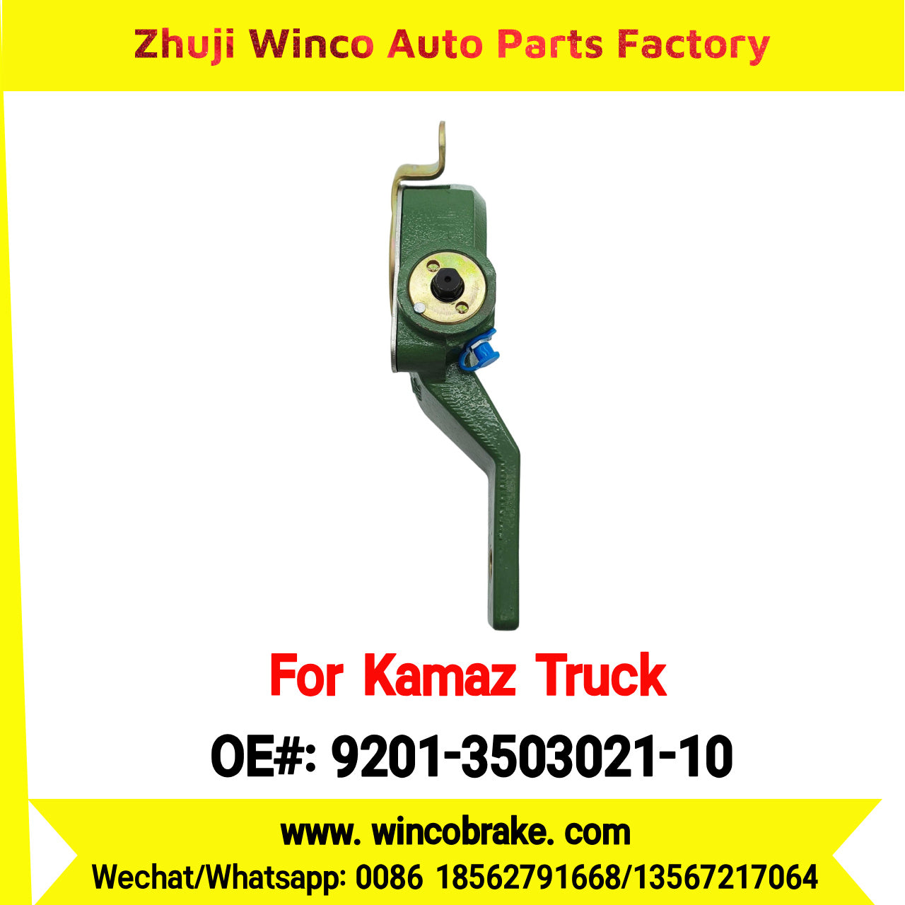 Winco OEM 9201-3503021-10 Automatic Slack Adjuster for LH 10 Teeth KAMAZ Truck to Replace HALDEX 79259 Russian Heavy Duty