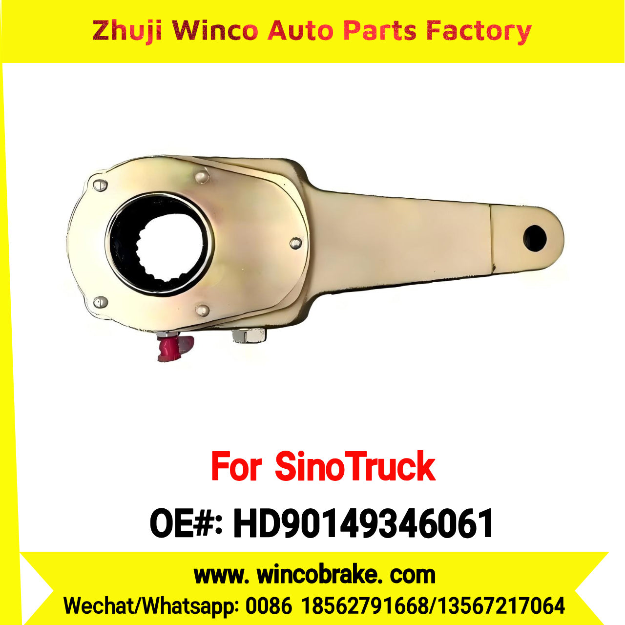 Winco OEM HD90149346061 SUPPLY Brake Adjusting Arm LGMG MT95 MINING TRUCK HANDE ALEX SPARE PARTS