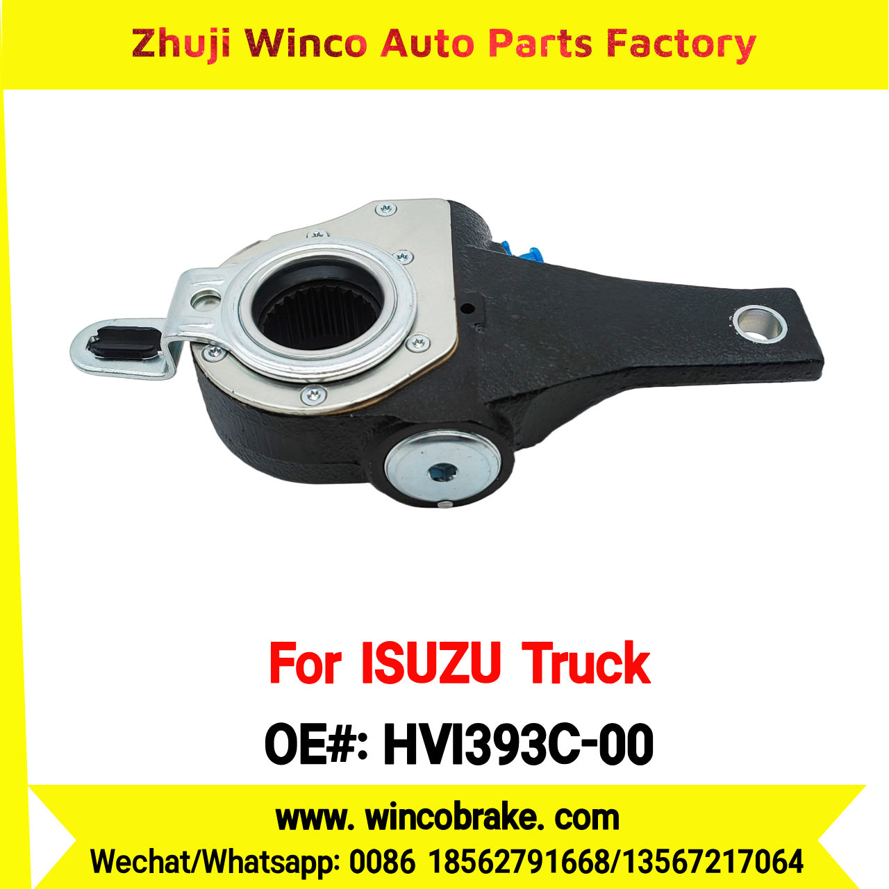 Winco OEM HVI393C-00 Automatic Slack Adjuster for Suit to Japanese ISUZU Trucks Spare Parts to Fit Truck & Trailer for Southeast Asia Market