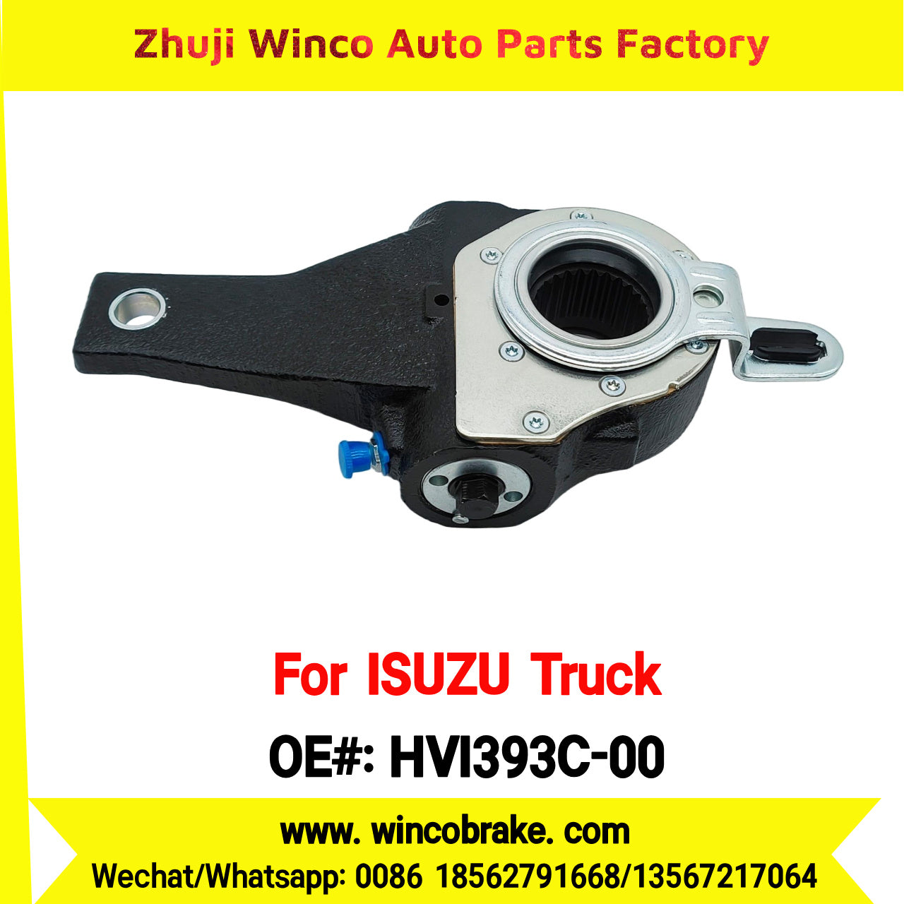 Winco OEM HVI393C-00 Automatic Slack Adjuster for Suit to Japanese ISUZU Trucks Spare Parts to Fit Truck & Trailer for Southeast Asia Market
