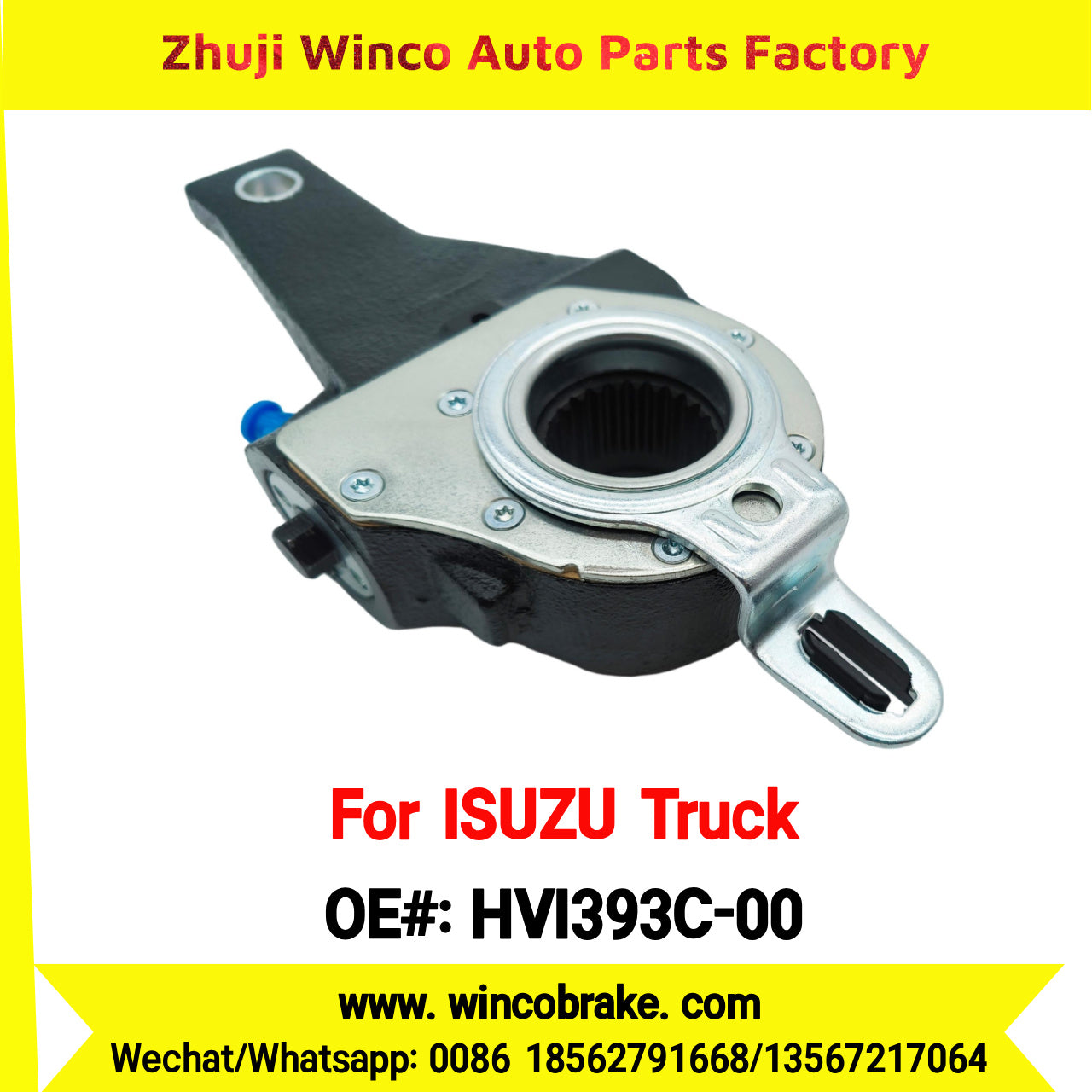 Winco OEM HVI393C-00 Automatic Slack Adjuster for Suit to Japanese ISUZU Trucks Spare Parts to Fit Truck & Trailer for Southeast Asia Market