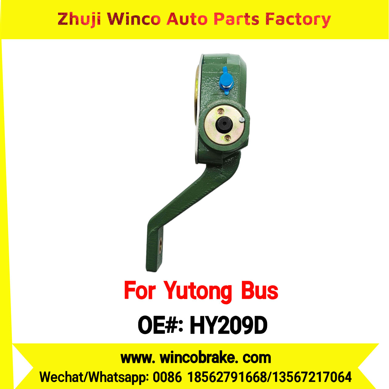 Winco OEM HY209D Automatic Slack Adjuster TO FIT YUTONG BUS ZK6129H/ZK6119HA 14 Teeth