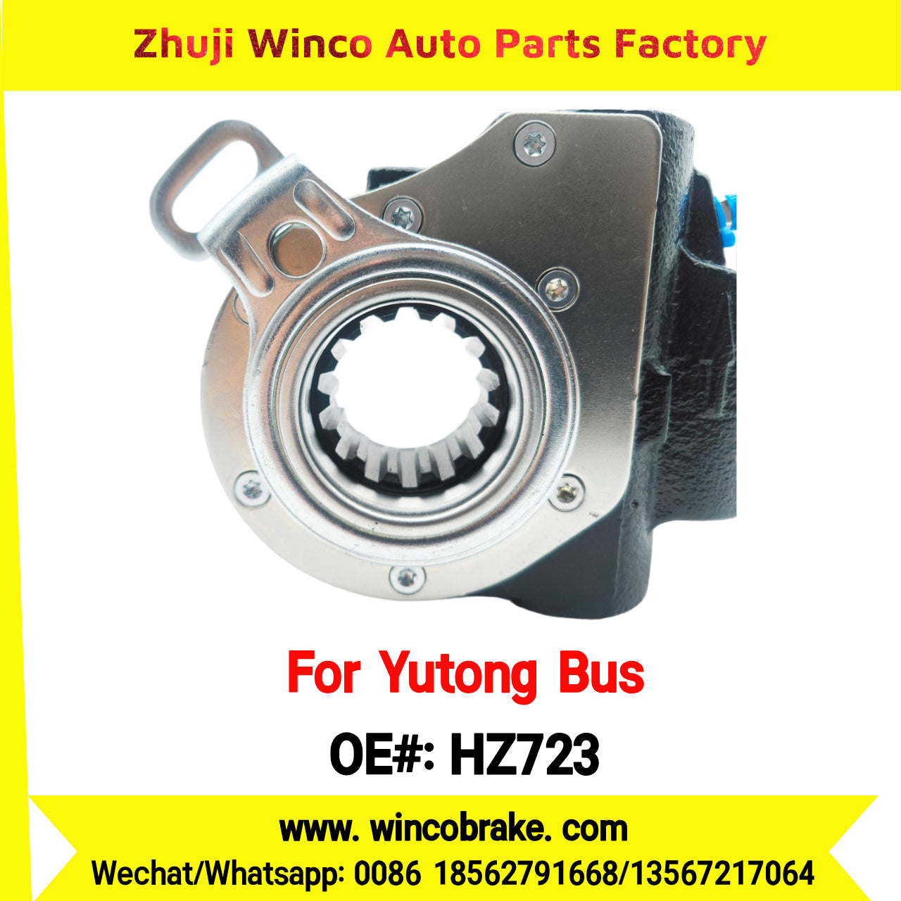 Winco OEM HZ723 Automatic Slack Adjuster TO FIT YUTONG BUS 14 Teeth