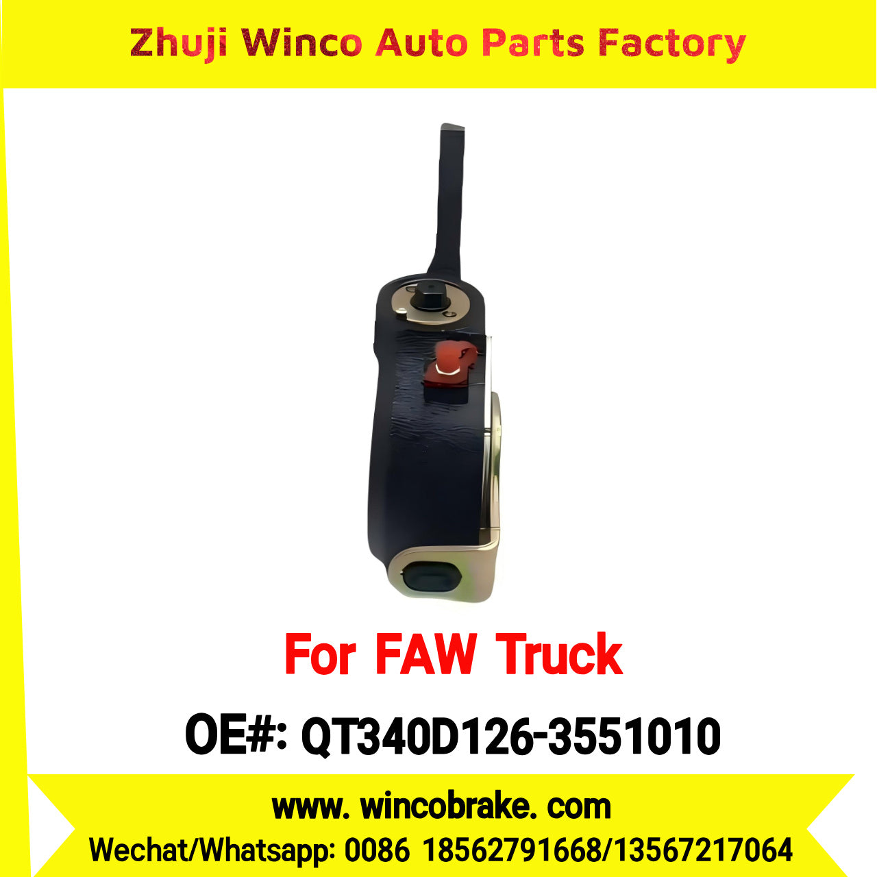 Winco OEM QT340D126-3551010 Automatic Slack Adjuster for Suit to Chinese FAW Truck