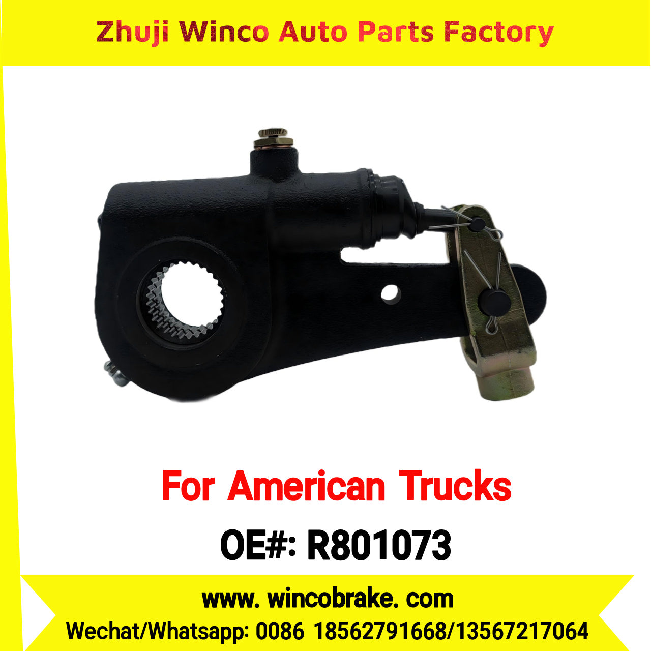 Winco OEM R801073 Export Automatic Slack Adjuster To Replace Meritor For American Trucks International