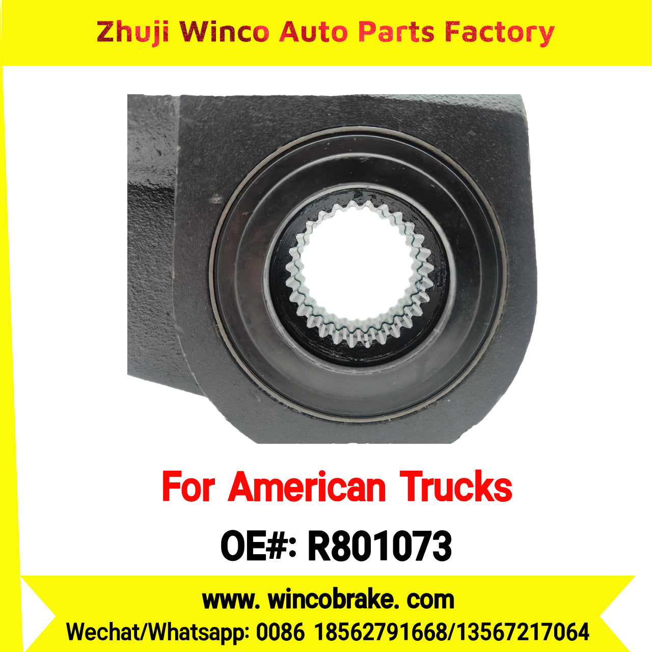 Winco OEM R801073 Export Automatic Slack Adjuster To Replace Meritor For American Trucks International