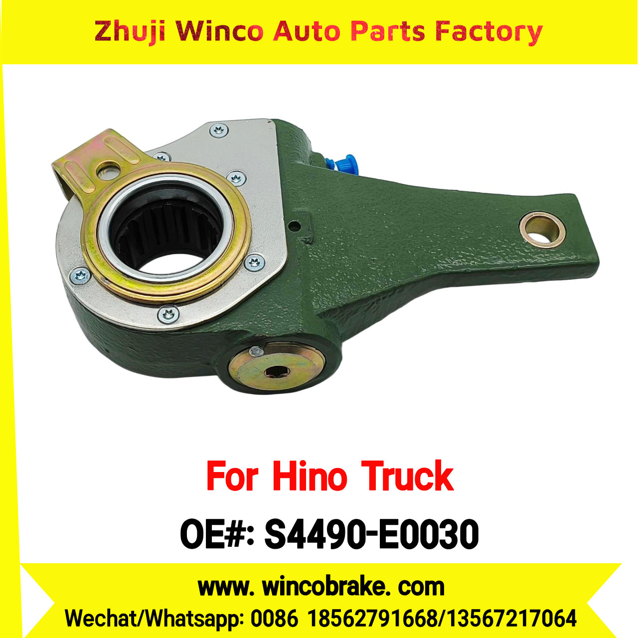 Winco OEM S4490-E0030 Automatic Slack Adjuster for Suit to Japanese HINO Truck Spare Parts Hino 700