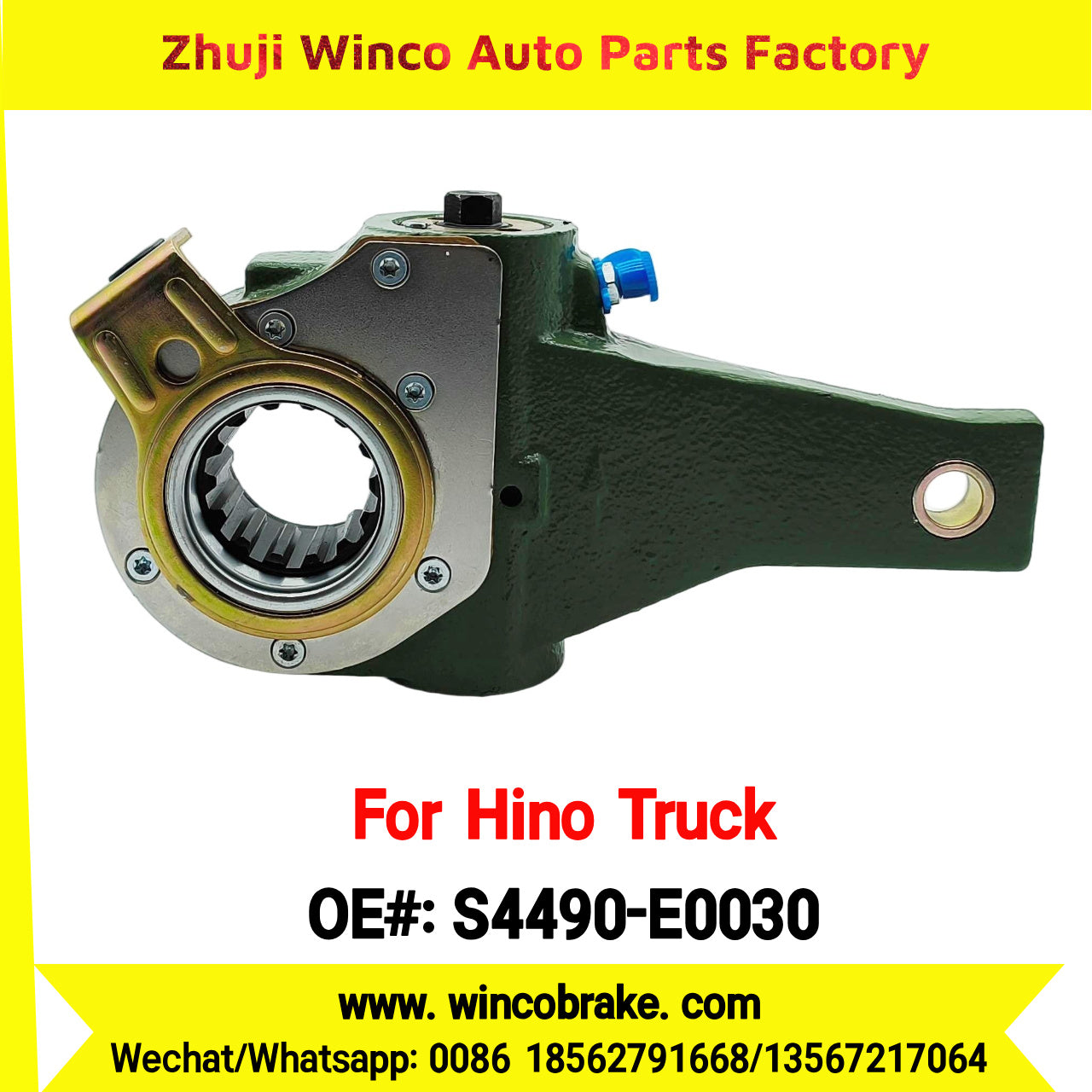 Winco OEM S4490-E0030 Automatic Slack Adjuster for Suit to Japanese HINO Truck Spare Parts Hino 700