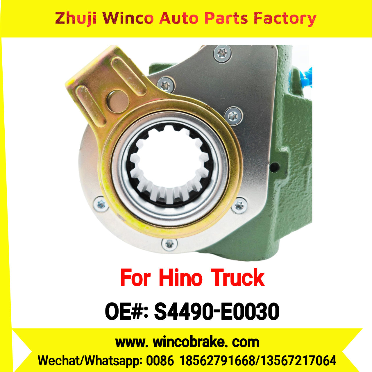 Winco OEM S4490-E0030 Automatic Slack Adjuster for Suit to Japanese HINO Truck Spare Parts Hino 700