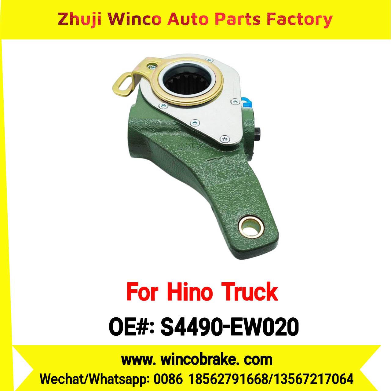 Winco OEM S4490-EW020 Automatic Slack Adjuster for Suit to Japanese HINO Truck Spare Parts