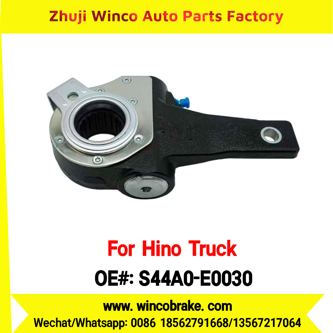 Winco OEM S44A0-E0030 Automatic Slack Adjuster for Suit to Japanese HINO Truck 700 TRUCKS 14 Teeth Spare Parts