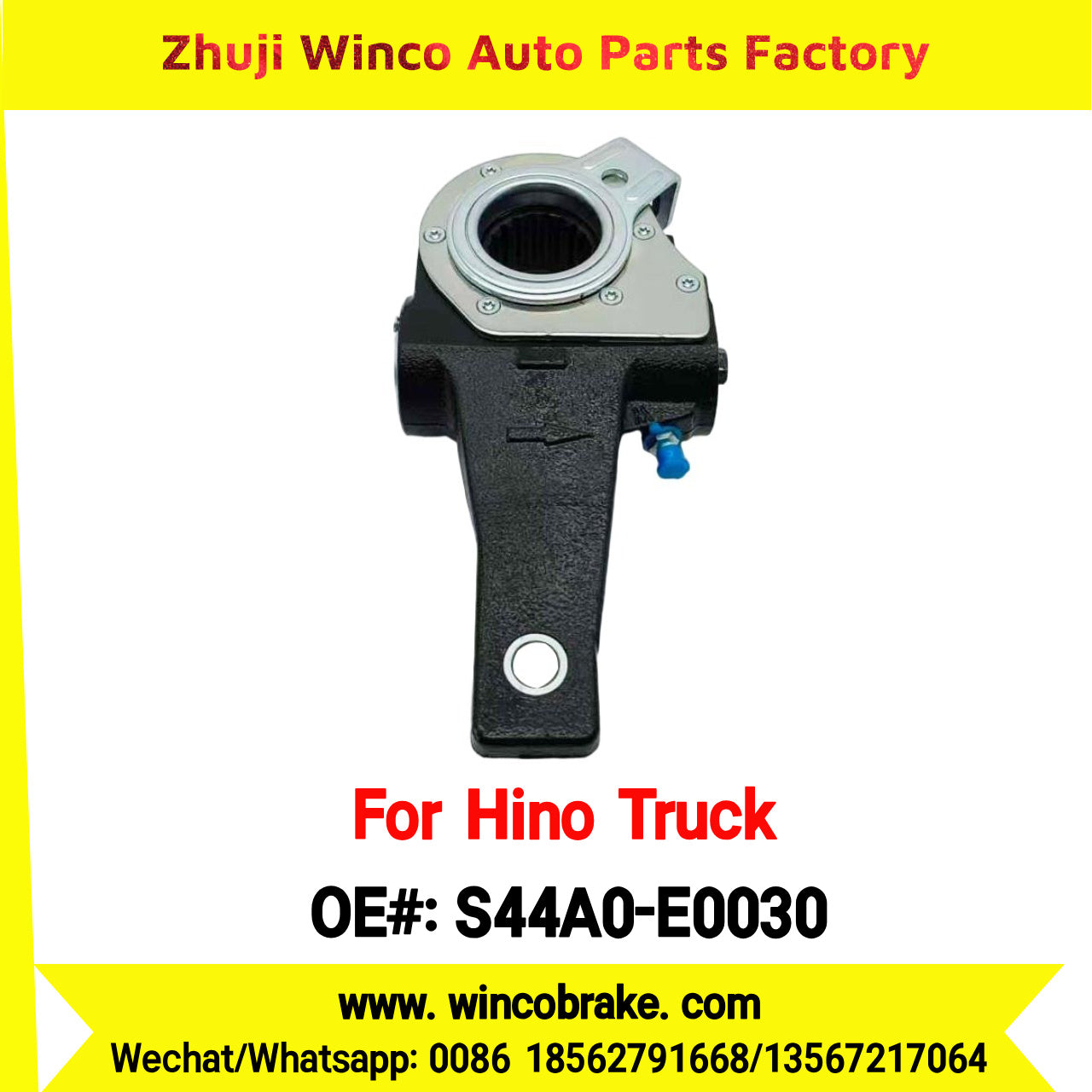 Winco OEM S44A0-E0030 Automatic Slack Adjuster for Suit to Japanese HINO Truck 700 TRUCKS 14 Teeth Spare Parts