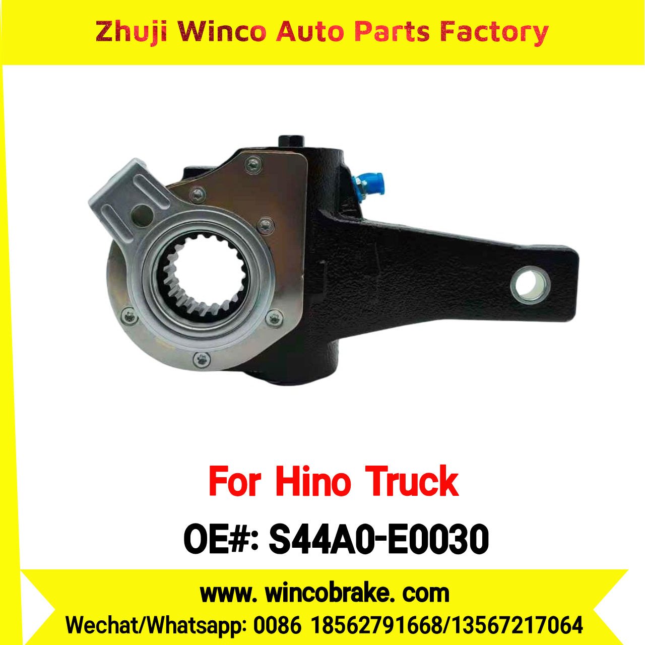 Winco OEM S44A0-E0030 Automatic Slack Adjuster for Suit to Japanese HINO Truck 700 TRUCKS 14 Teeth Spare Parts