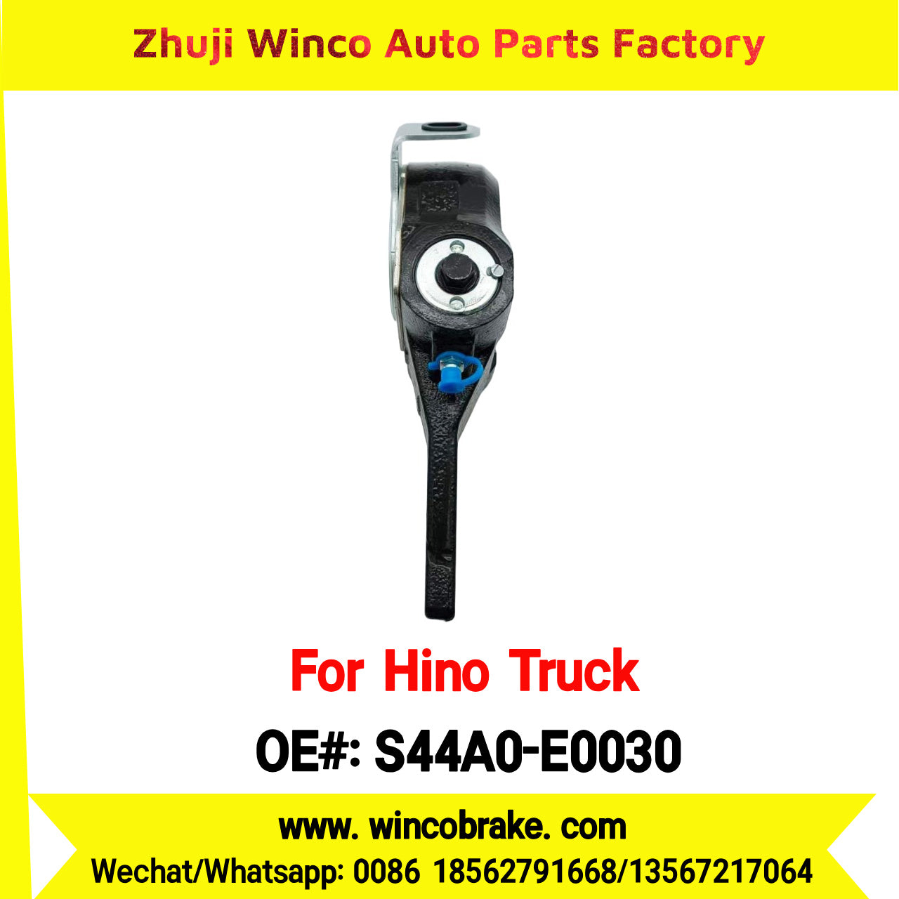 Winco OEM S44A0-E0030 Automatic Slack Adjuster for Suit to Japanese HINO Truck 700 TRUCKS 14 Teeth Spare Parts