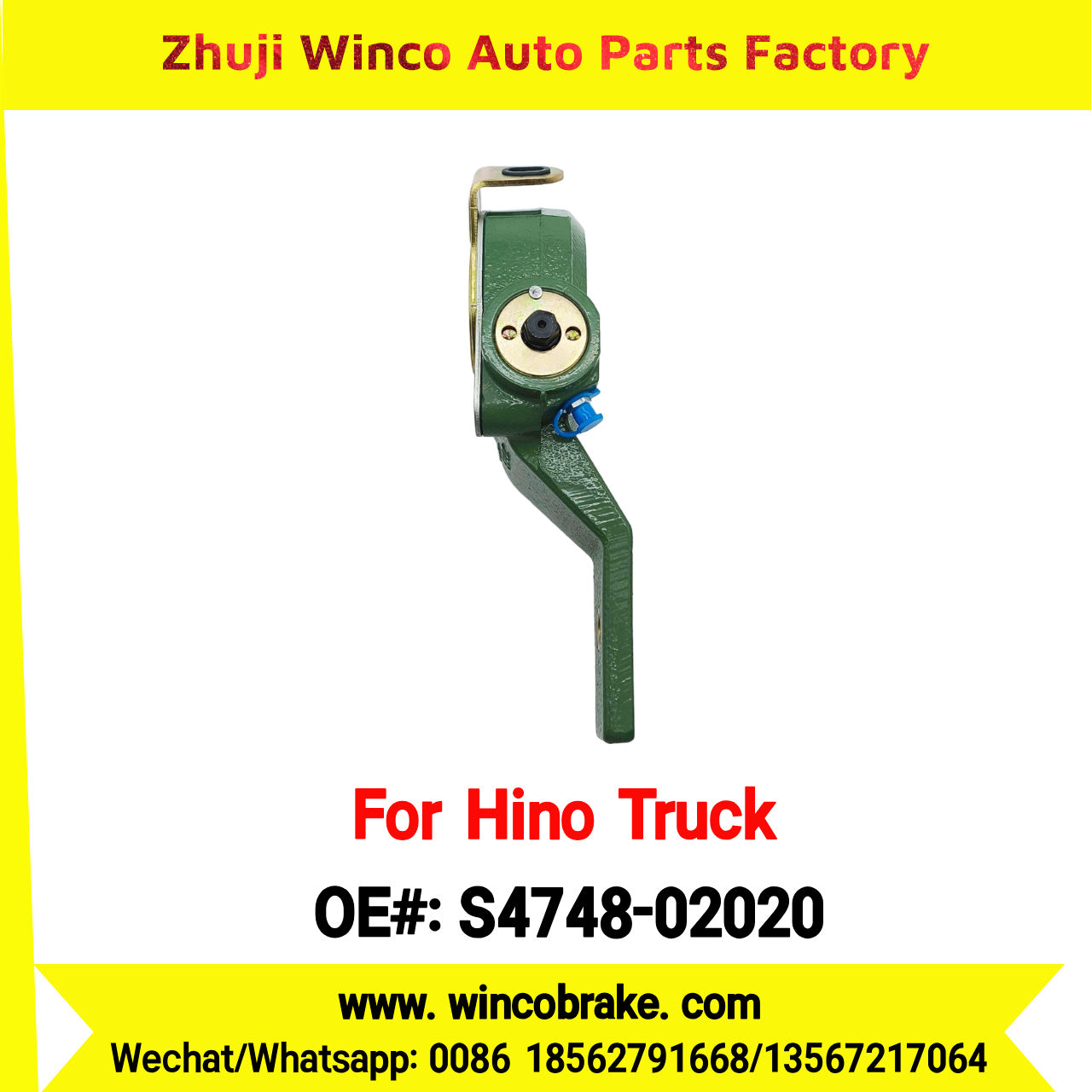 Winco OEM S4748-02020 Automatic Slack Adjuster for Suit to Japanese HINO 700 Truck Spare Parts