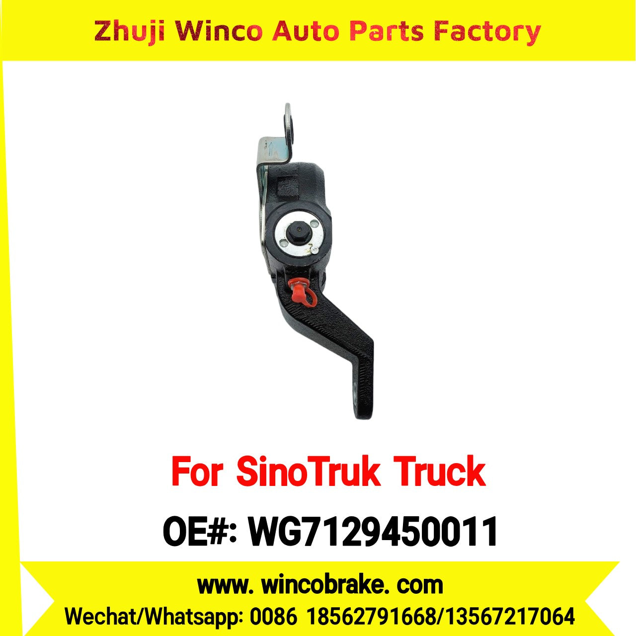 Winco OEM WG7129450011 Automatic Slack Adjuster for Suit to China Sinotruk SITRAK C7H MCP16 AXLE 19 Teeth Spare Parts To Replace Haldex Howo Trucks