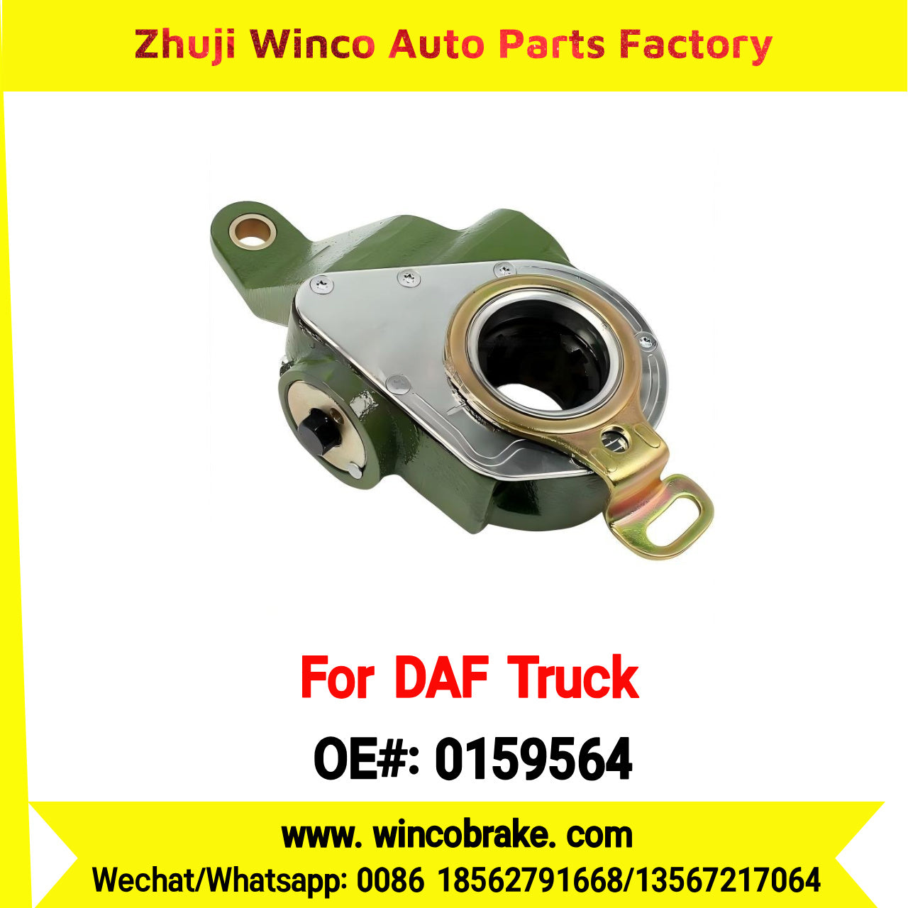 Winco OEM 0159564 Automatic Slack Adjuster TO FIT DAF TRUCK Spline 10 Teeth Replaces Haldex 72530