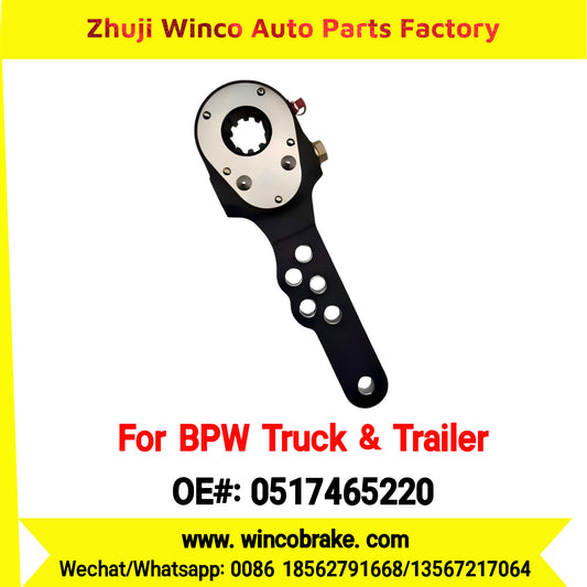 Winco OEM 0517465220 BPW Truck & Trailer Brake Adjuster 6-Hole 10-Tooth 100001760 Slack Adjuster Supply