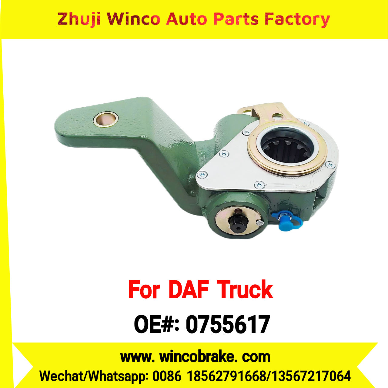 Winco OEM 0755617 Automatic Slack Adjuster TO FIT DAF TRUCK REPLACES HALDEX 72705