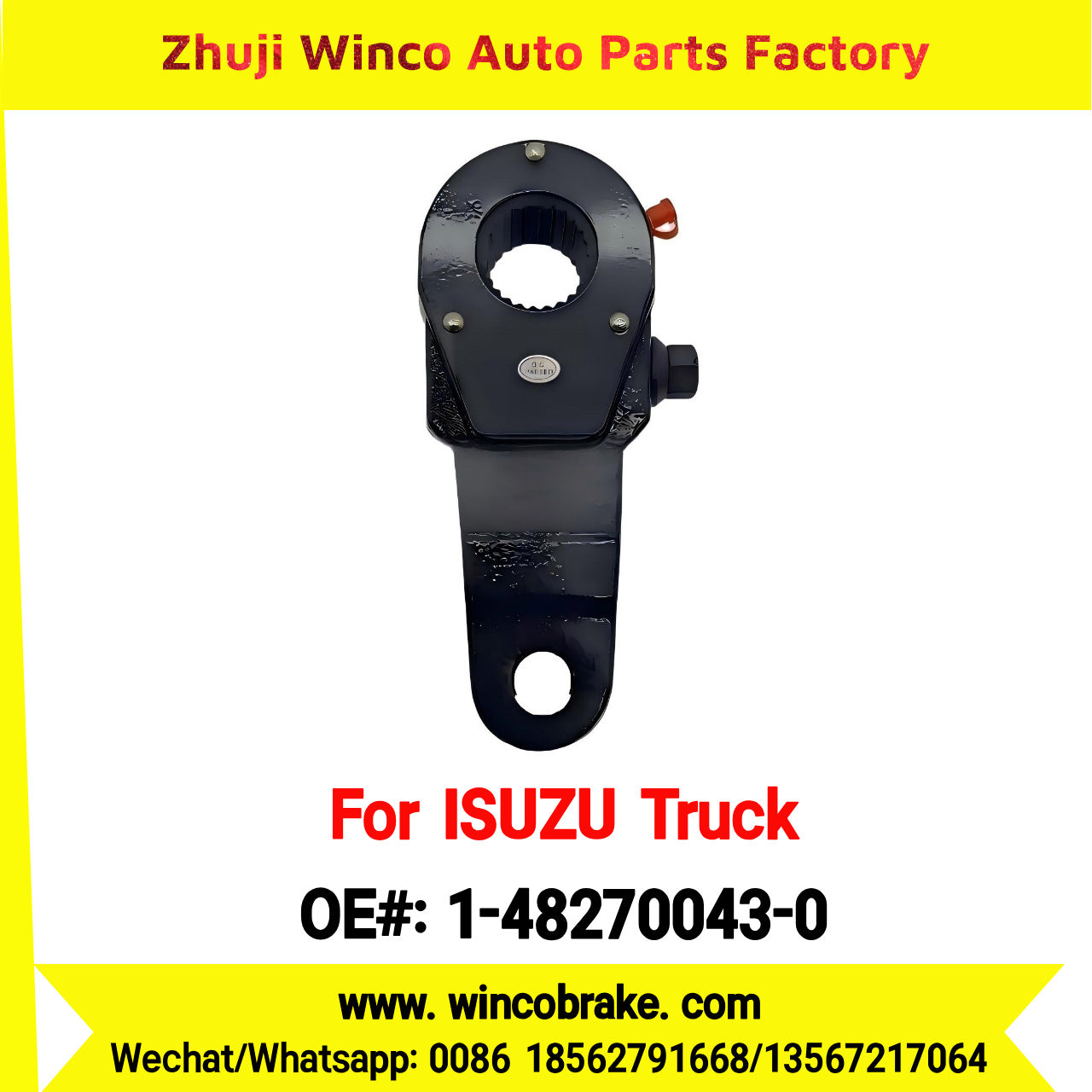 Winco OEM 1-48270043-0 Truck Brake Systems Spare Parts Supply CZX81K/10PE1 Slack Adjuster for Trucks