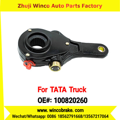 Winco OEM 100820260 WABCO Manual Slack Adjuster for India Series TATA Trucks Parts TATA MOTORS Straight 1 Hole 24 TEETH Small New Condition Brake Assembly