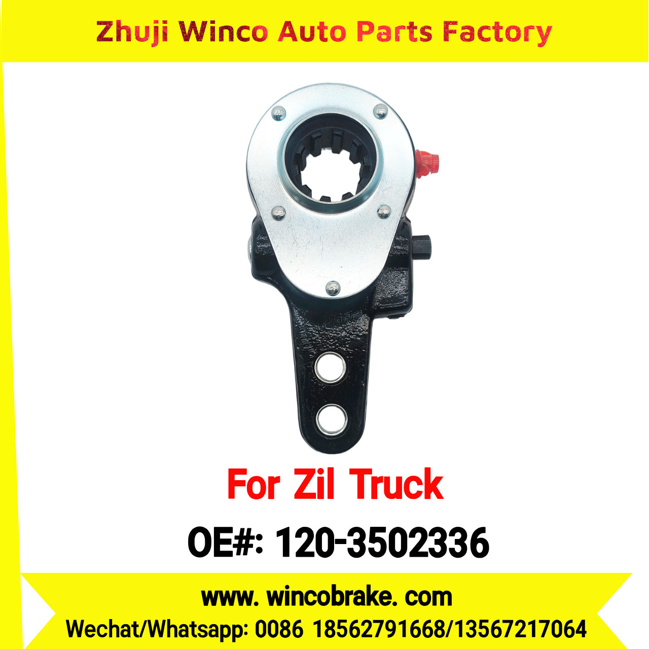 Winco OEM 120-3502336 Manual Slack Adjuster for Straight 10 Teeth Zil Truck Russian Heavy Duty