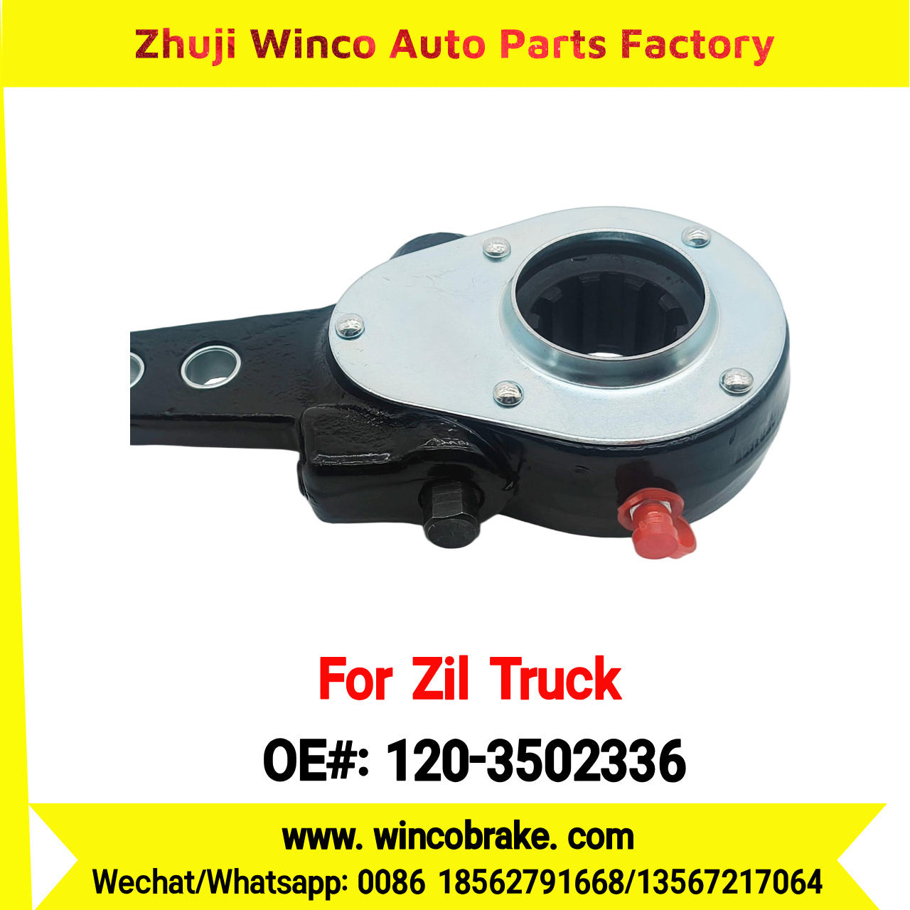 Winco OEM 120-3502336 Manual Slack Adjuster for Straight 10 Teeth Zil Truck Russian Heavy Duty