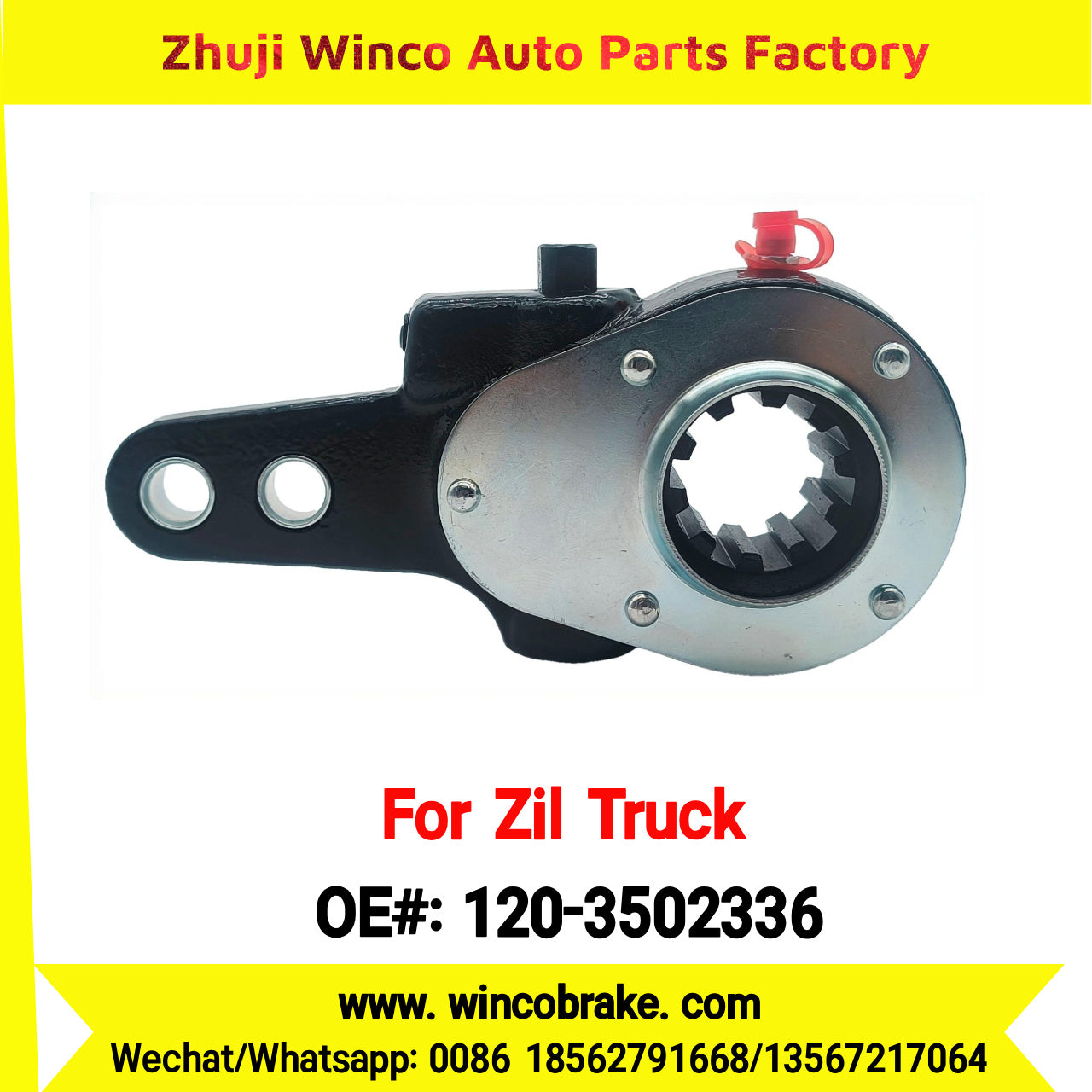 Winco OEM 120-3502336 Manual Slack Adjuster for Straight 10 Teeth Zil Truck Russian Heavy Duty