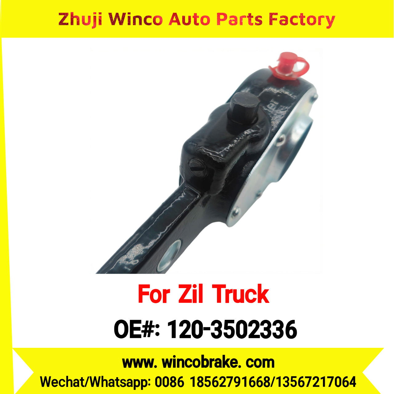 Winco OEM 120-3502336 Manual Slack Adjuster for Straight 10 Teeth Zil Truck Russian Heavy Duty
