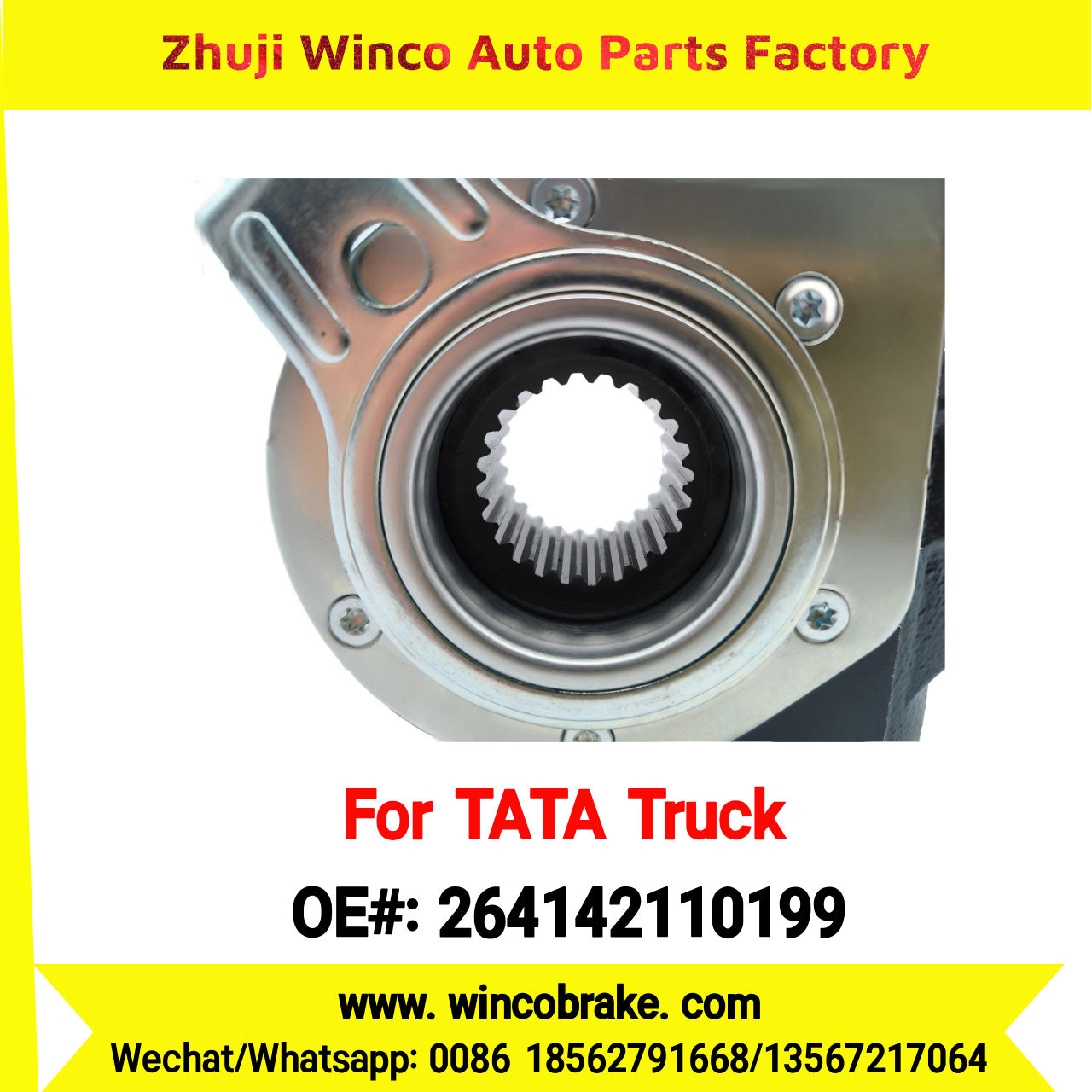Winco OEM 264142110199 India Truck Parts New Automatic Brake Slack Adjuster for TATA Truck Brakes SUIT TO INDIAN TATA TRUCKS