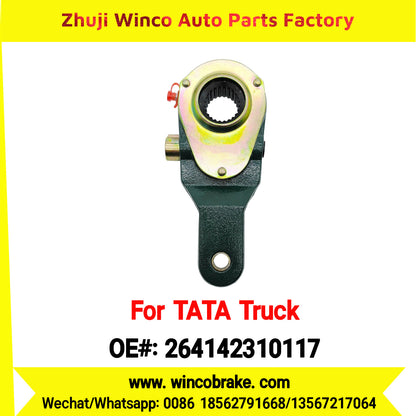 Winco OEM 264142310117 Truck Parts 709 REAR LEFT SMALL 24 TEETH Manual Slack Adjuster for India Series TATA Trucks New Condition Brake Assembly