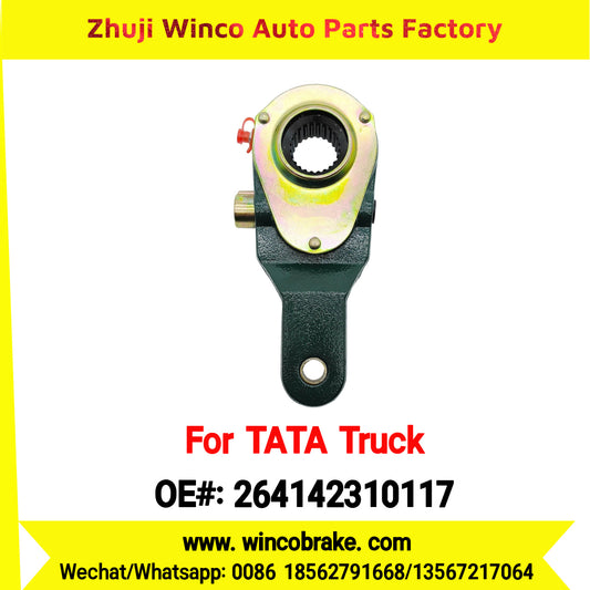 Winco OEM 264142310117 Truck Parts 709 REAR LEFT SMALL 24 TEETH Manual Slack Adjuster for India Series TATA Trucks New Condition Brake Assembly
