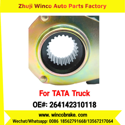 Winco OEM 264142310118 Truck Parts 709 REAR RIGHT SMALL 24 TEETH Manual Slack Adjuster for India Series TATA Trucks New Condition Brake Assembly