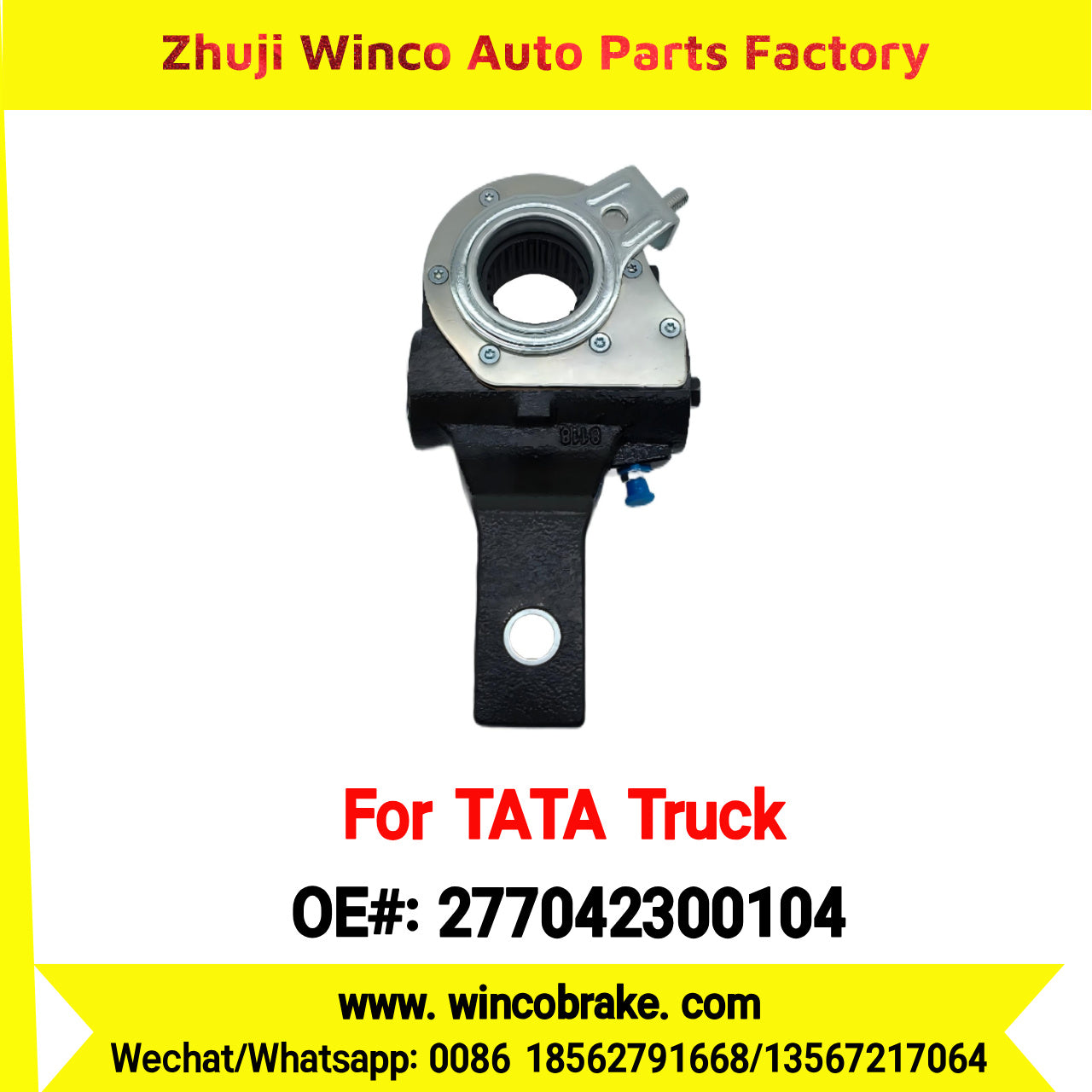 Winco OEM 277042300104 India Truck Parts New Automatic Brake Slack Adjuster for TATA Truck Brakes SUIT TO INDIAN TATA TRUCKS