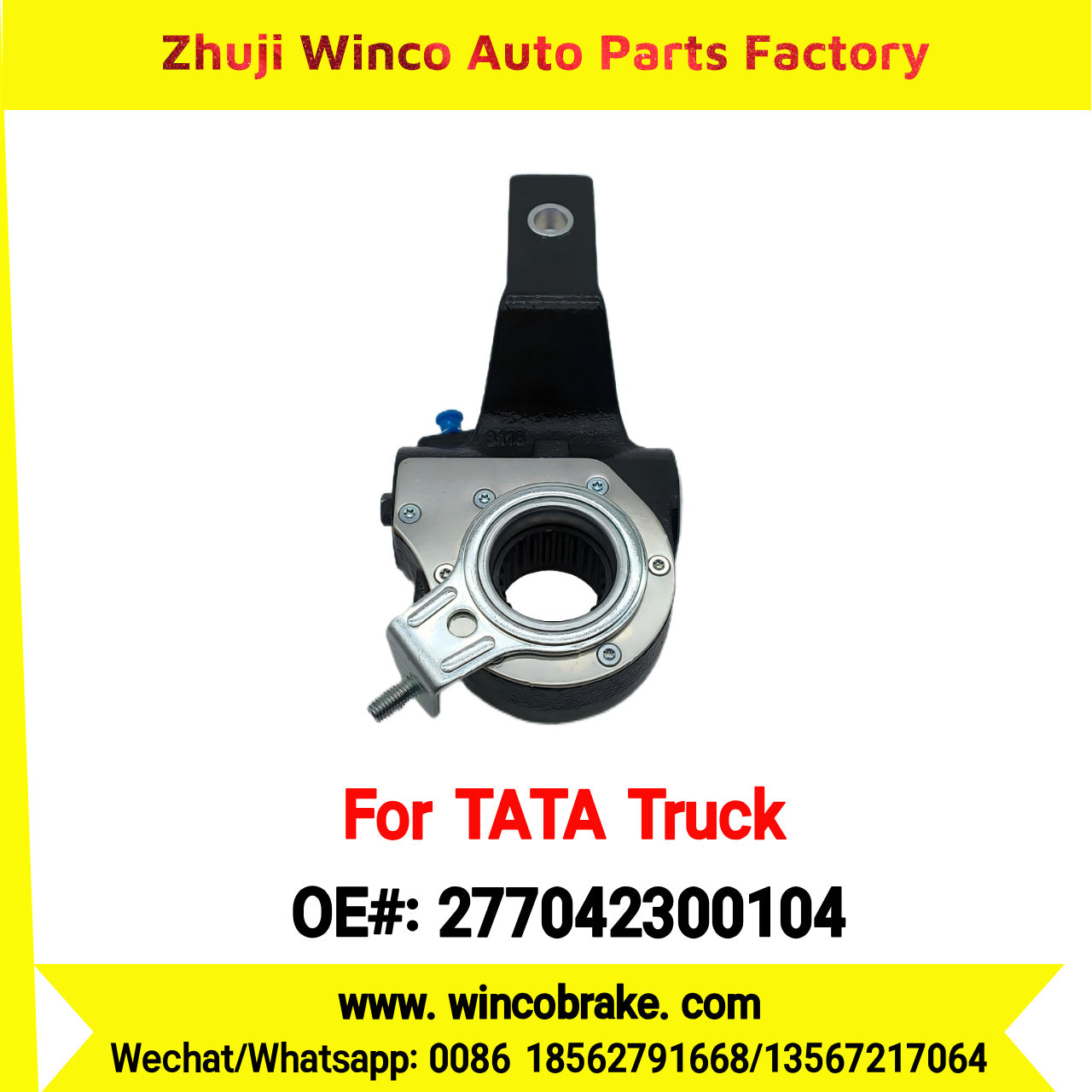 Winco OEM 277042300104 India Truck Parts New Automatic Brake Slack Adjuster for TATA Truck Brakes SUIT TO INDIAN TATA TRUCKS