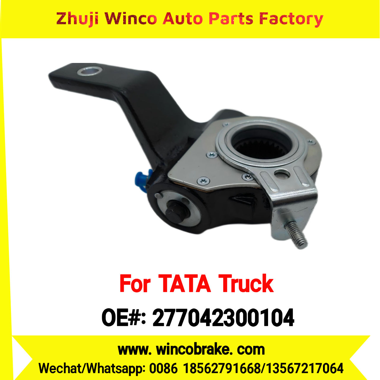Winco OEM 277042300104 India Truck Parts New Automatic Brake Slack Adjuster for TATA Truck Brakes SUIT TO INDIAN TATA TRUCKS
