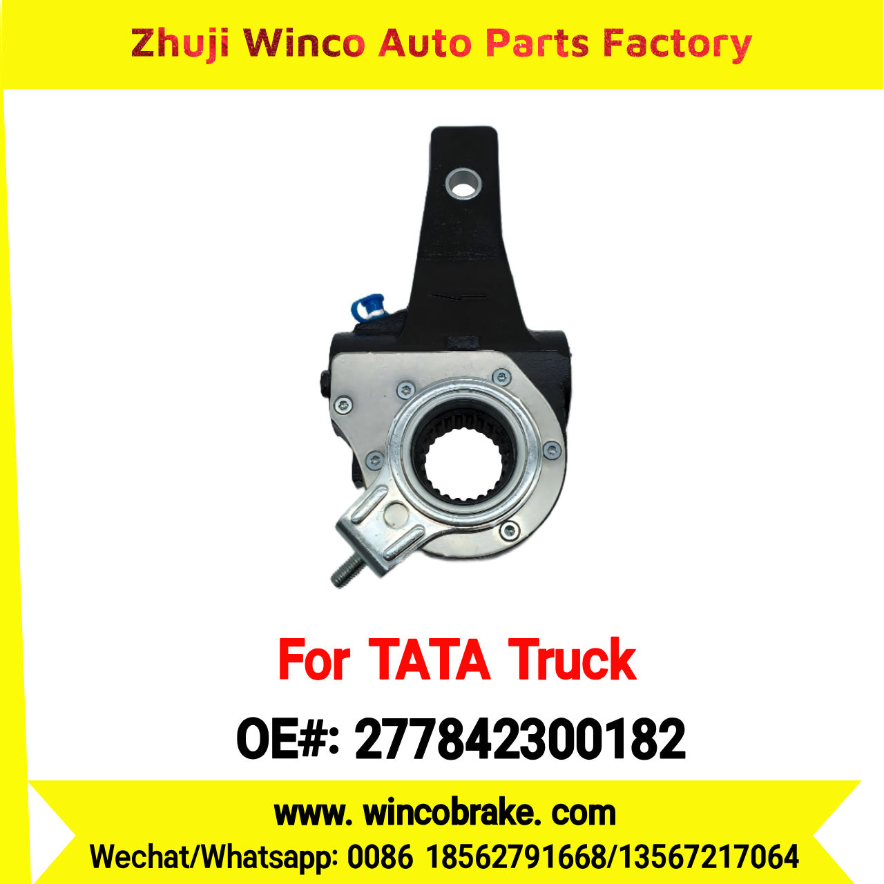 Winco OEM 277842300182 India Truck Parts New Automatic Brake Slack Adjuster for TATA Truck Brakes SUIT TO INDIAN TATA TRUCKS