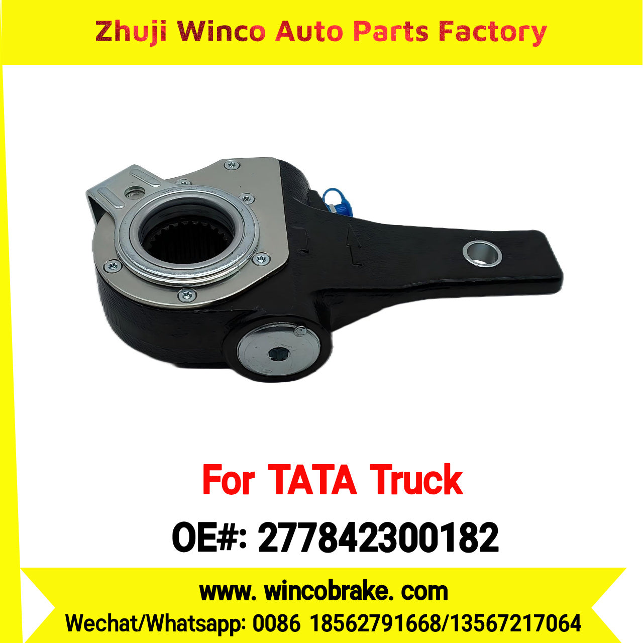 Winco OEM 277842300182 India Truck Parts New Automatic Brake Slack Adjuster for TATA Truck Brakes SUIT TO INDIAN TATA TRUCKS