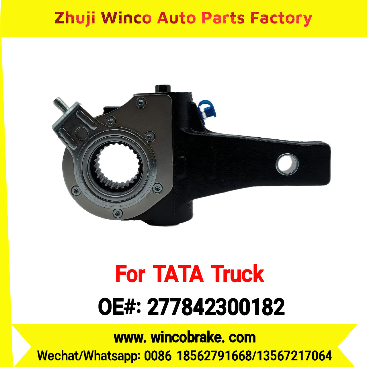 Winco OEM 277842300182 India Truck Parts New Automatic Brake Slack Adjuster for TATA Truck Brakes SUIT TO INDIAN TATA TRUCKS