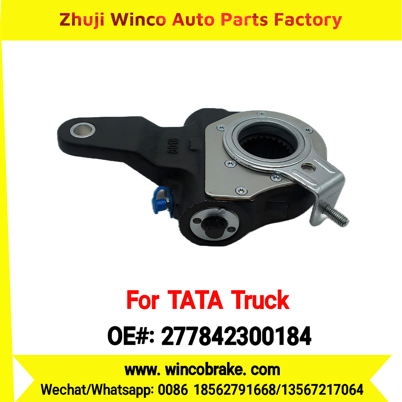Winco OEM 277842300184 India Truck Parts New Automatic Brake Slack Adjuster for TATA Truck Brakes SUIT TO INDIAN TATA TRUCKS