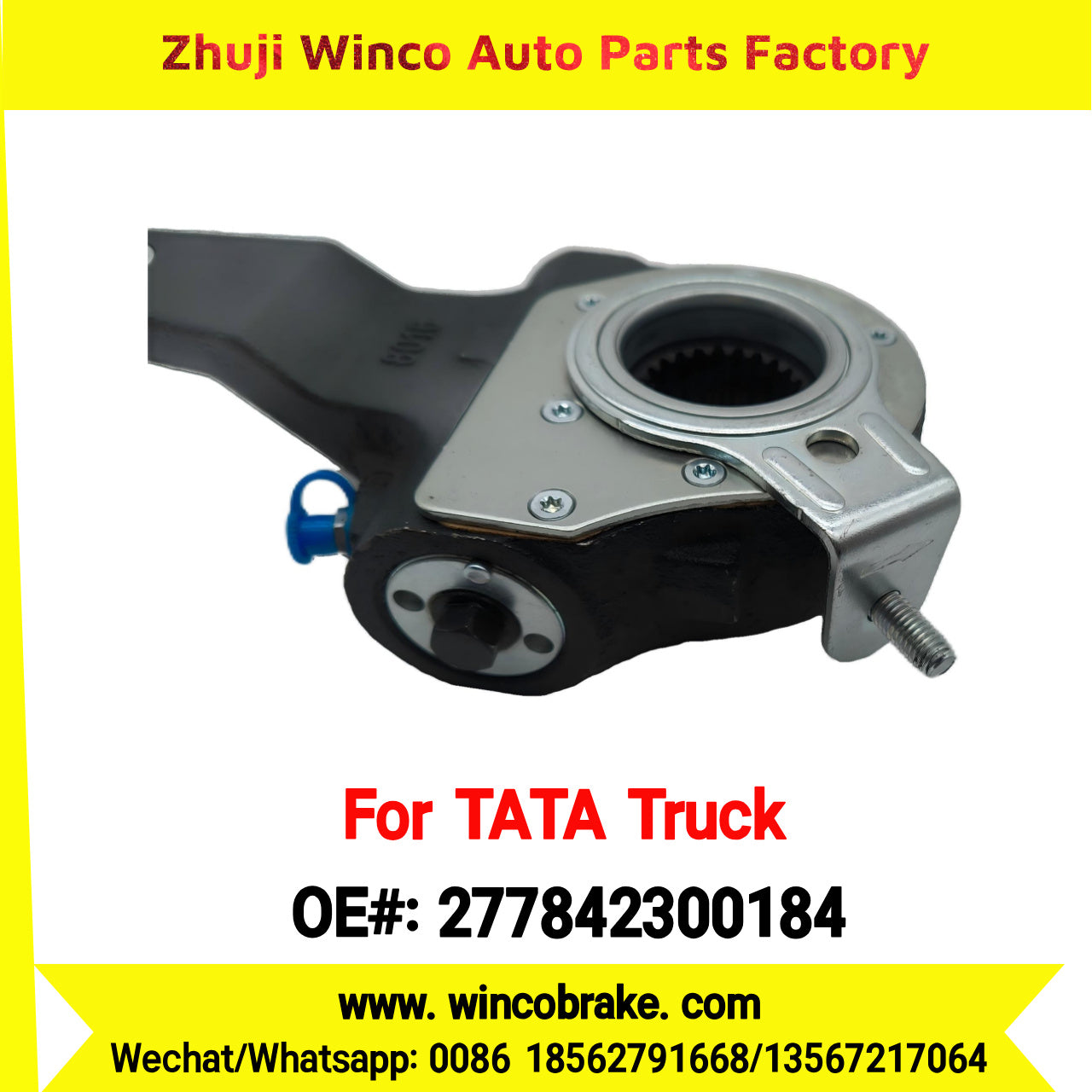 Winco OEM 277842300184 India Truck Parts New Automatic Brake Slack Adjuster for TATA Truck Brakes SUIT TO INDIAN TATA TRUCKS