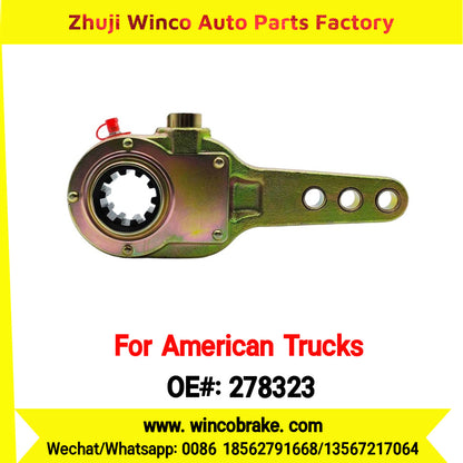 Winco OEM 278323 Manual Brake Slack Adjuster MERITOR AXLE Truck Trailer Straight 10 Spline Brake Systems Accessory American Trucks Type To Replace Haldex KN47001