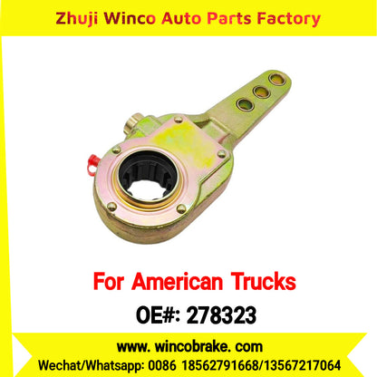 Winco OEM 278323 Manual Brake Slack Adjuster MERITOR AXLE Truck Trailer Straight 10 Spline Brake Systems Accessory American Trucks Type To Replace Haldex KN47001