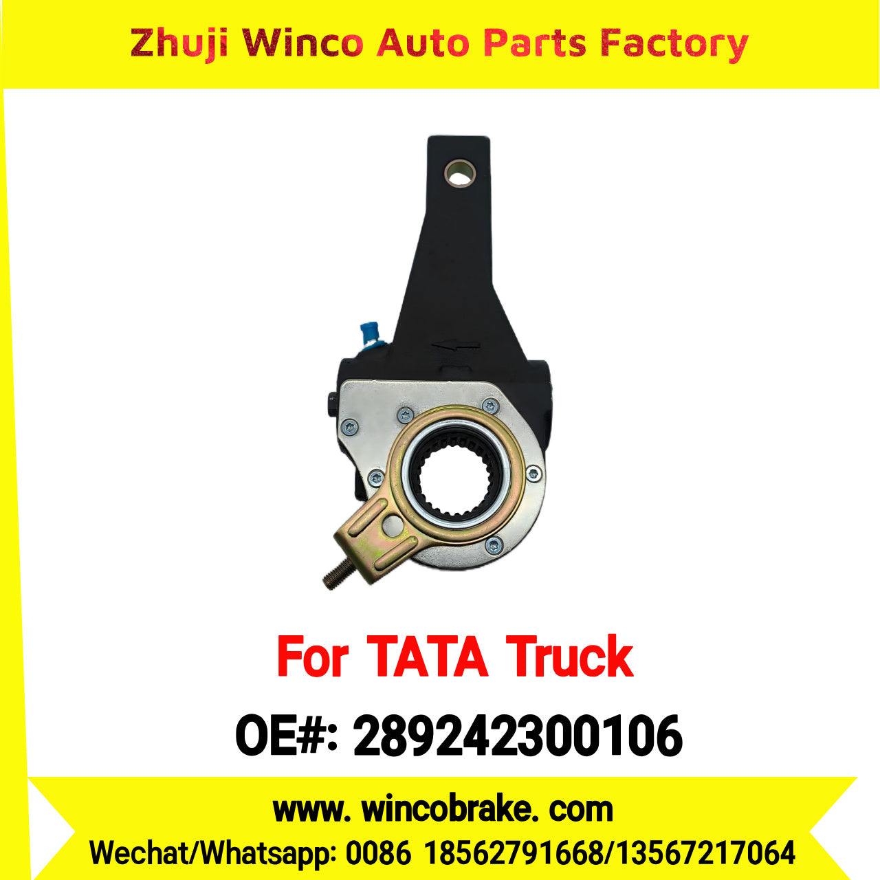 Winco OEM 289242300106 India Truck Parts New Automatic Brake Slack Adjuster for TATA Truck Brakes SUIT TO INDIAN TATA TRUCKS