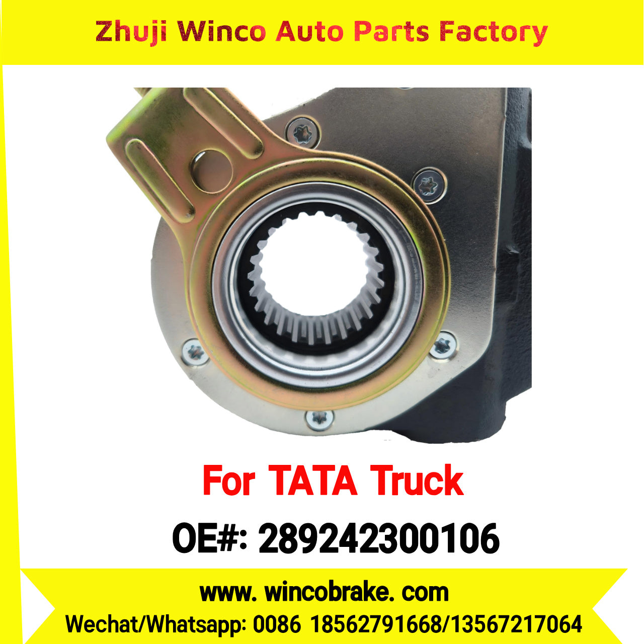Winco OEM 289242300106 India Truck Parts New Automatic Brake Slack Adjuster for TATA Truck Brakes SUIT TO INDIAN TATA TRUCKS