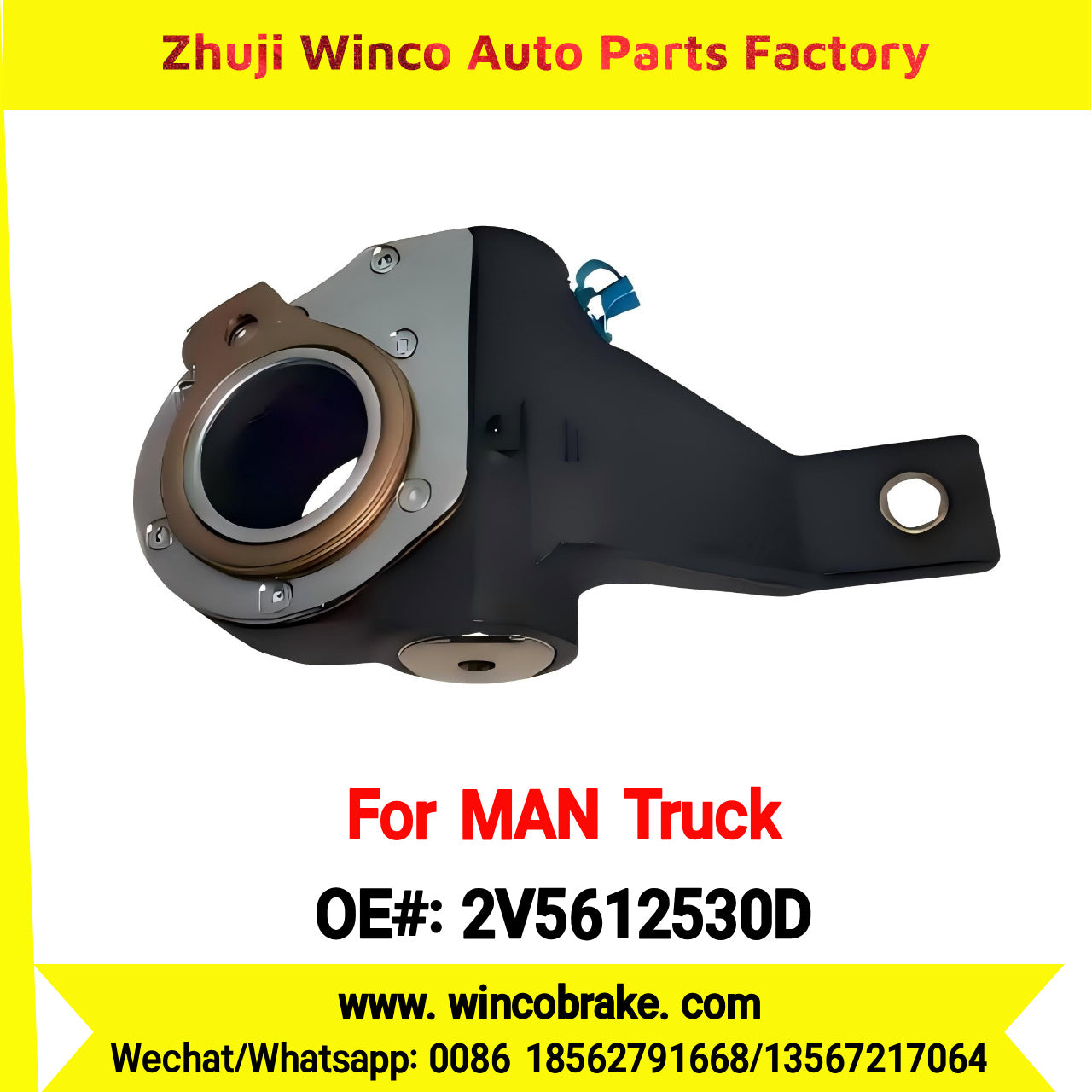 Winco OEM 2V5612530D Automatic Slack Adjuster for MAN TGX New Condition Steel Replacement for Haldex 80488C