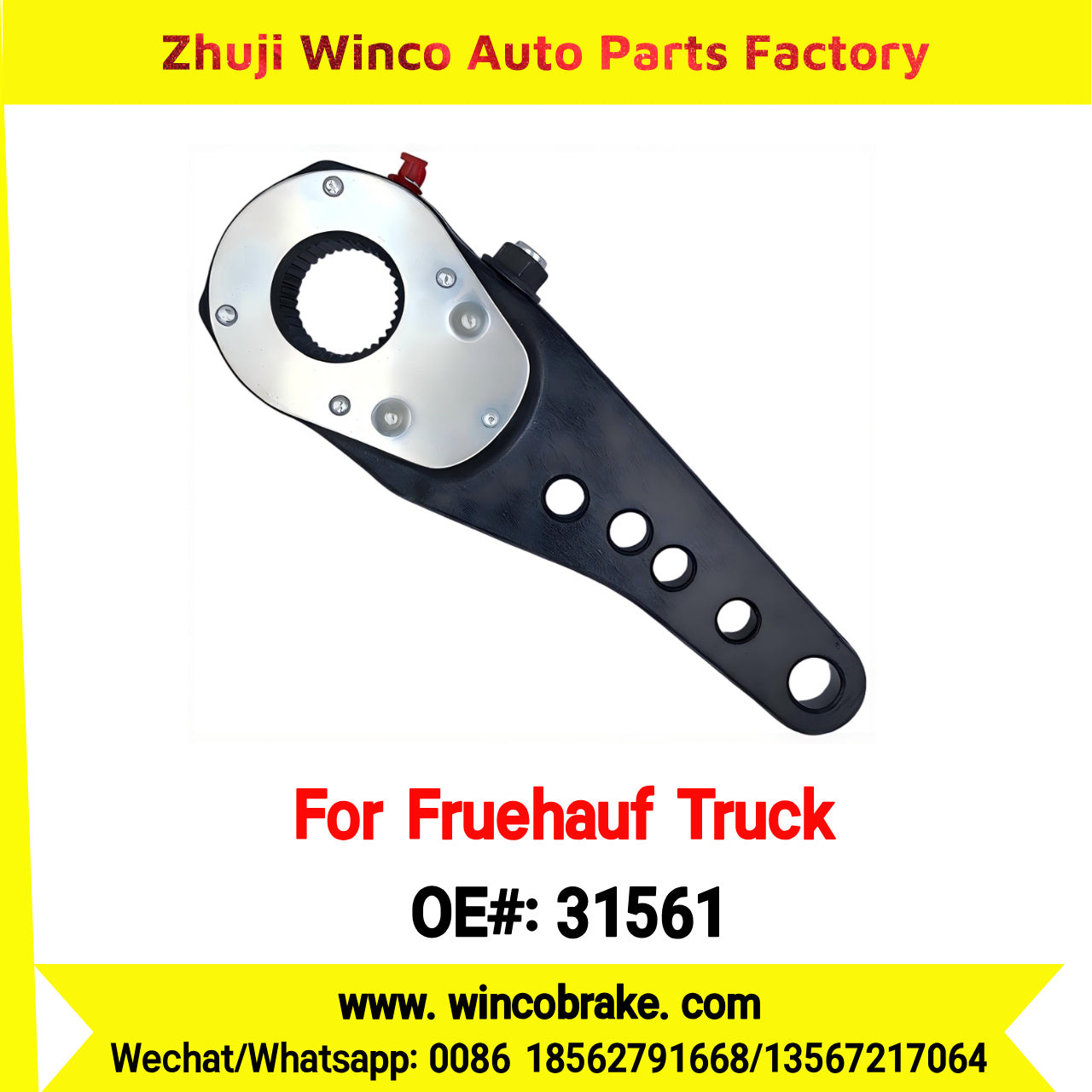 Winco OEM 31561 Manual Slack Adjuster for Truck Brake Systems 37 Teeth Straight Fruehauf Truck OEM 31561 Haldex Replacement SUIT TO AMERICAN TRUCKS